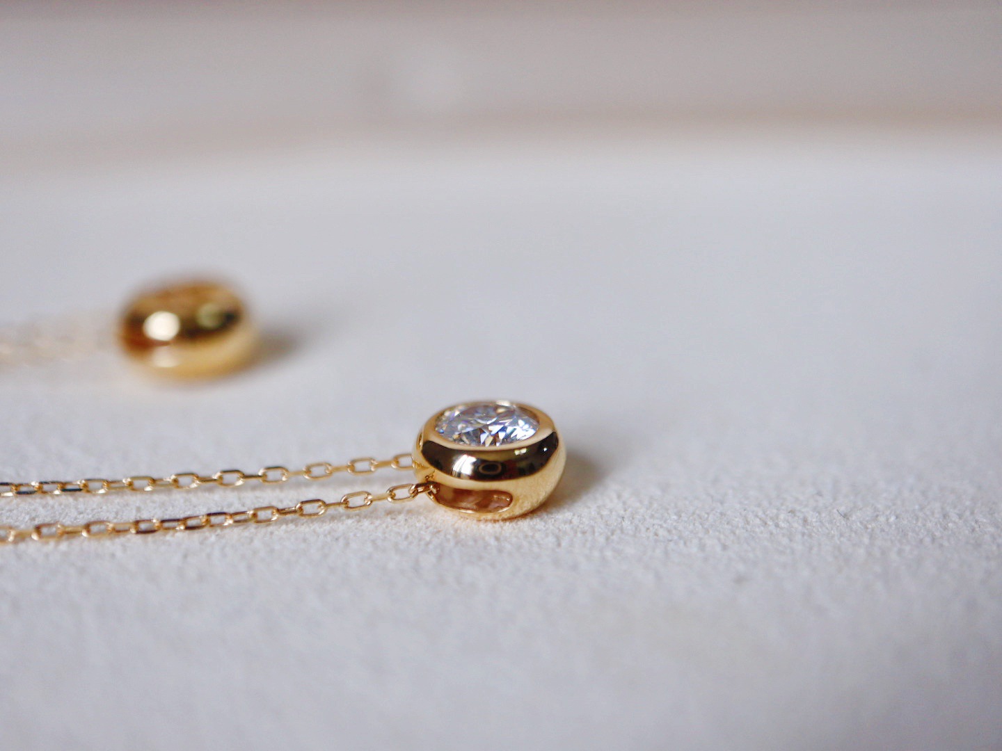 经典泡泡~S925纯银镀18k金镶嵌锆石吊坠项链百搭锁骨链女极简详情3