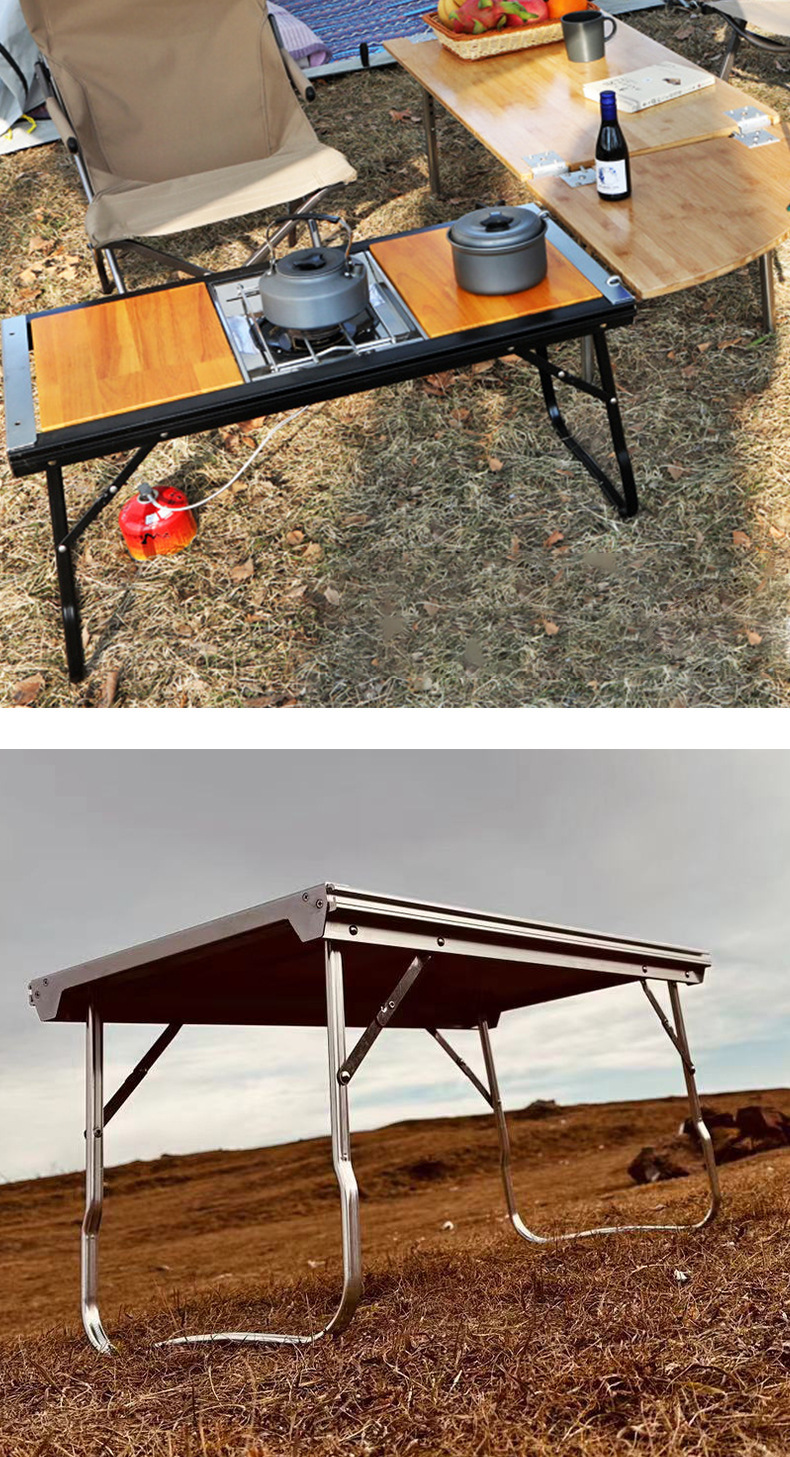 多功能折叠桌户外露营组合桌便携野餐烧烤桌自驾游igt桌一件批发详情11