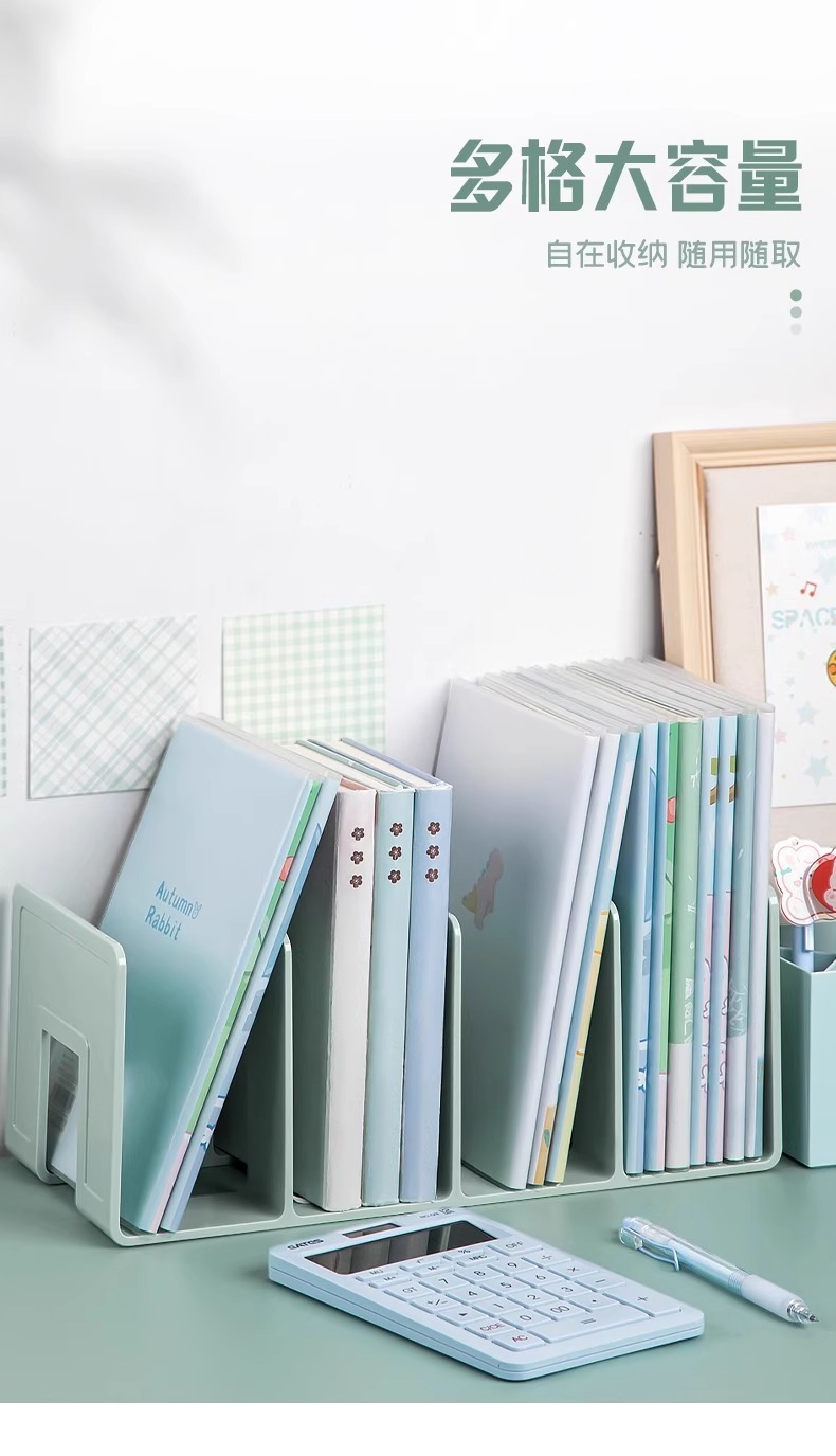 Desktop simple bookshelf, student desk, book storage rack, multi-layered office document storage rack pic 7