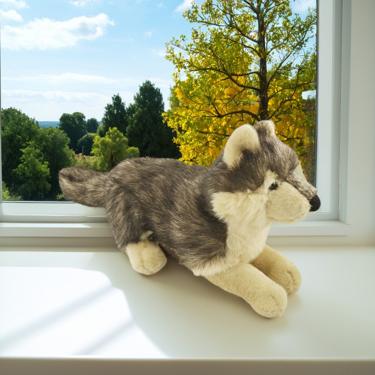 Simulated Wolf plush toy manufacturer customizes personalized Papa Wolf sleeping pillow cartoon dolls for children based on provided designs pic 2