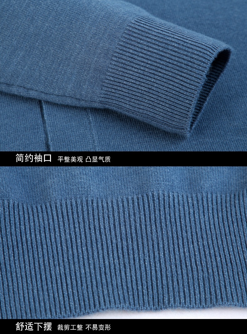 跨境外贸2024秋季新款针织开衫男薄款长袖纯色针织衫男士毛衣批发详情39