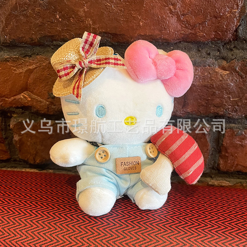Cute hellokitty keychain pendant, kt cat plush doll, fashionable bag pendant, Kitty doll pic 3
