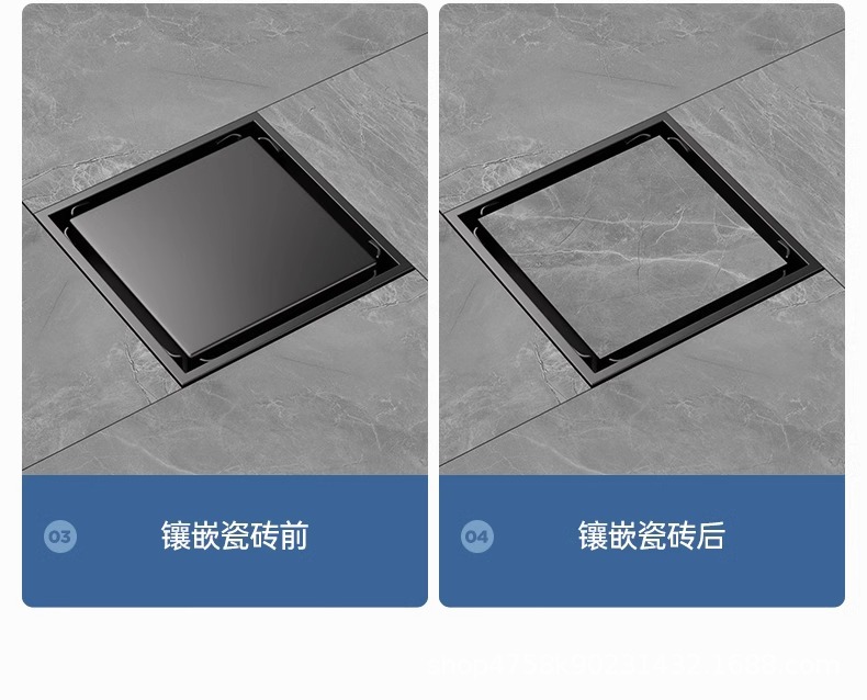 不锈钢密封防臭地漏卫生间下水道地漏厨房浴室洗衣机排水方形地漏详情34