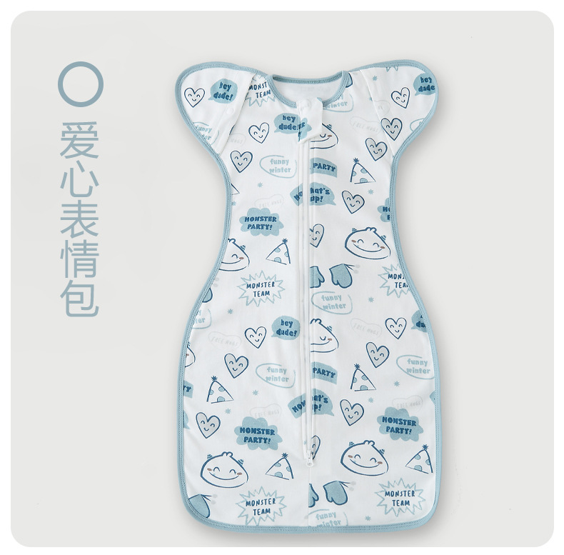 跨境夏季薄防惊跳包巾包巾包被新生儿用品a类待产包纯棉婴儿襁褓详情27