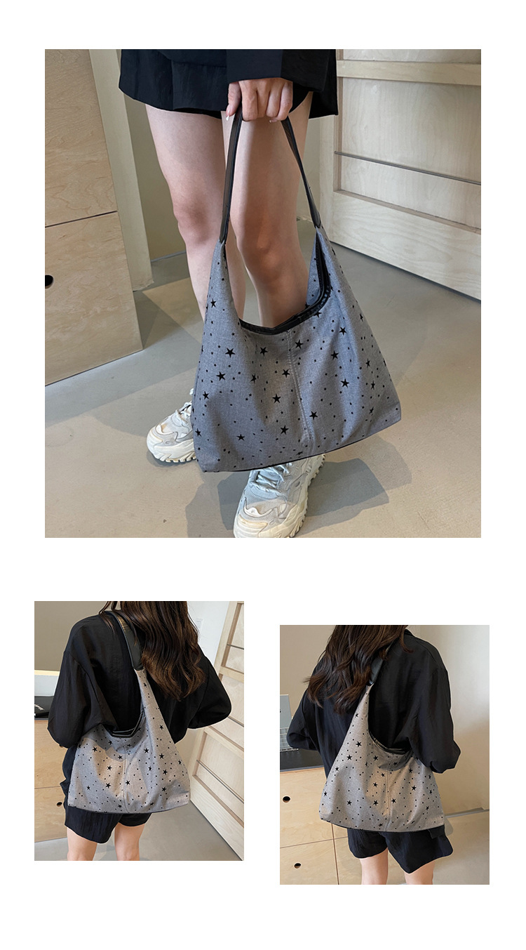 通勤大容量女包新款流行波点单肩包时尚百搭托特水桶包都市斜挎包详情12