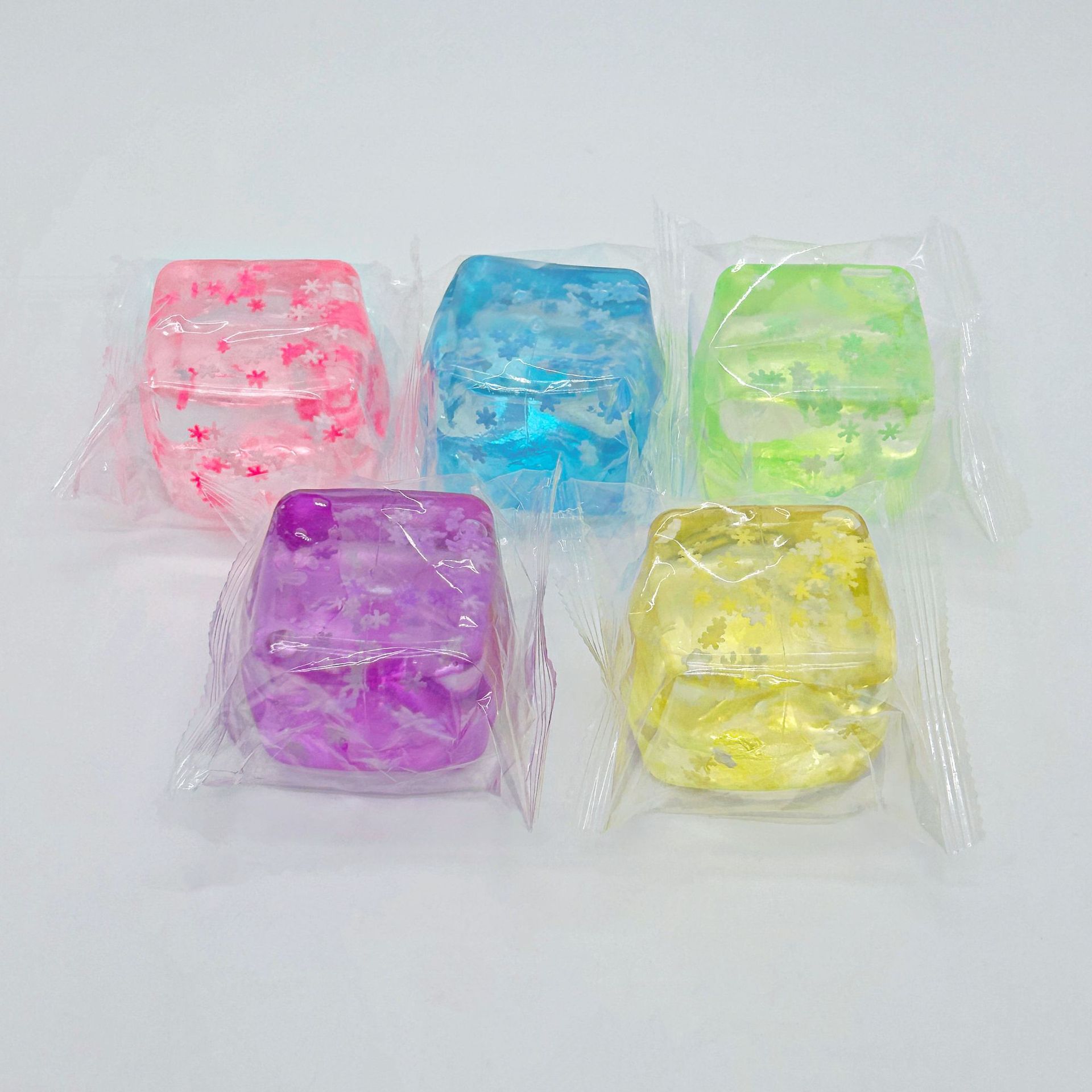 夏日清爽水立方捏捏解压软胶玩具弹性拉伸挤压方块麦芽糖冰块批发详情1