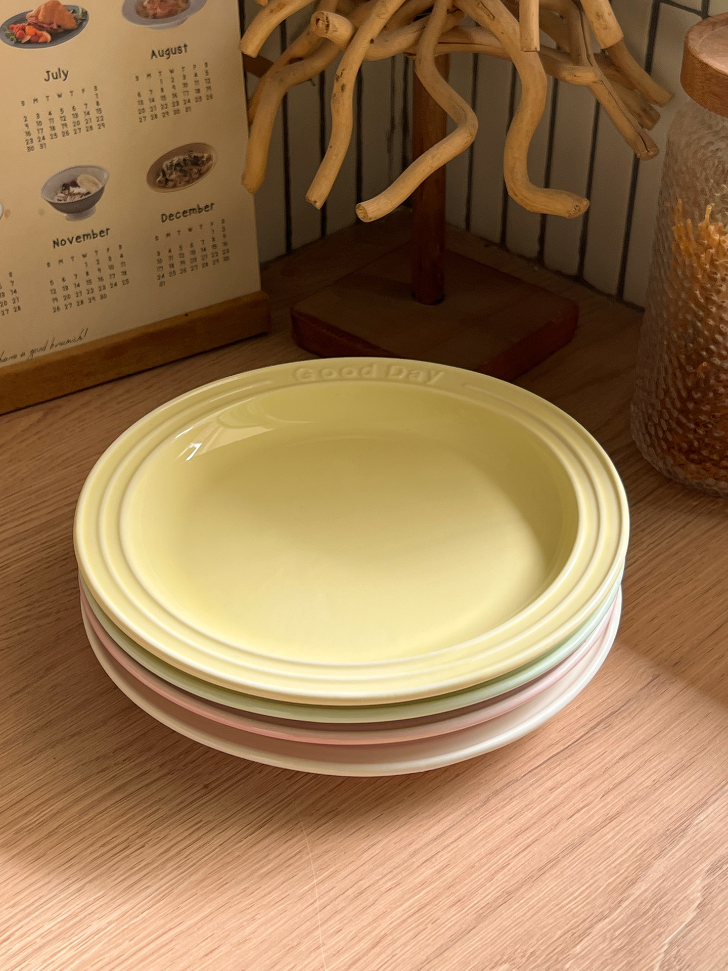 ins风浮雕字母盘奶油风奶呼呼西餐意面牛排甜品蛋糕盘质感颜值好详情8