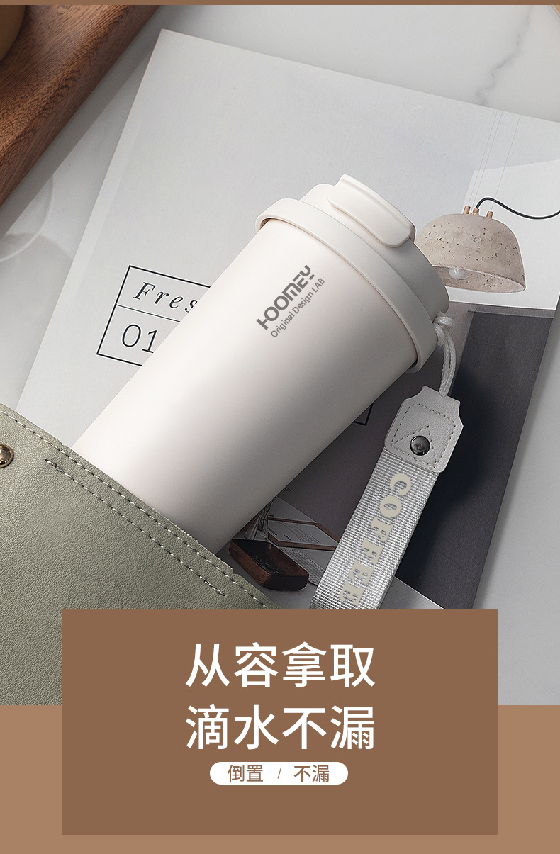 Customized thermos cups with ceramic inner linings, coffee cups for boys and girls, high appearance standards, straw water cups, and new student travel cups pic 12