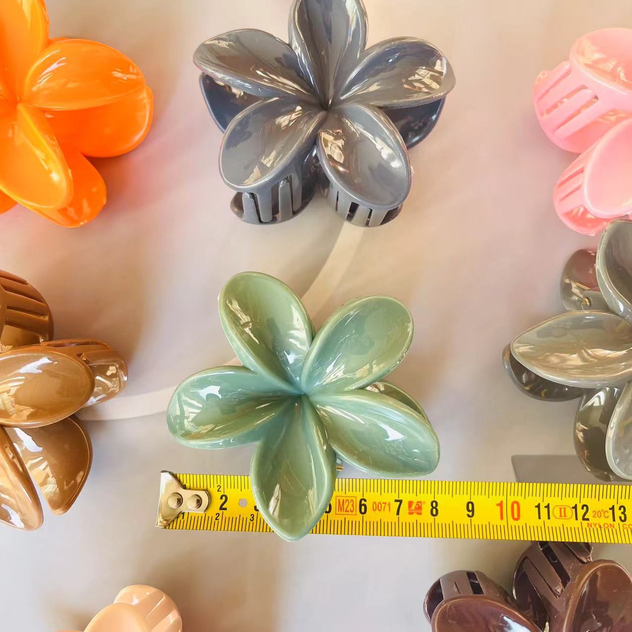 【 Zone 1-12 】 6996 Purple Gold Flower Hairpin 12/ Pack 1200/ box 1 yuan Daily Necessities Colorful Flower Hairpin Flower Hairpin Sweet Lady Side Grab Half Grab back of the head Hairpin pic 4