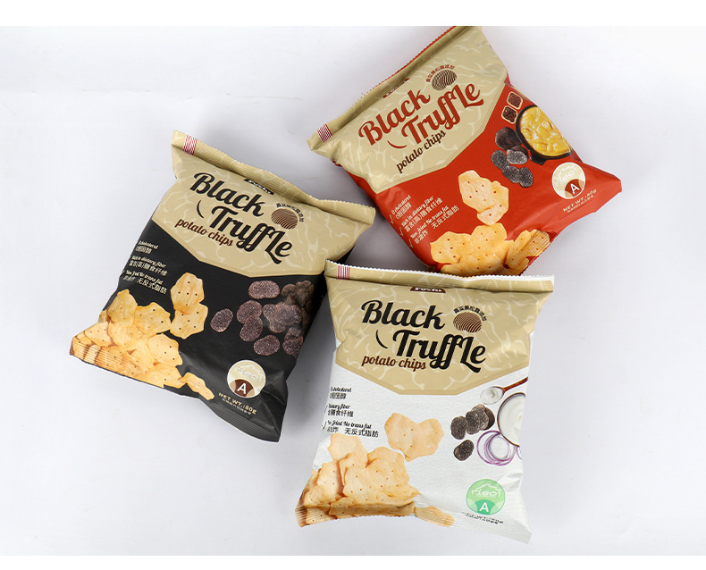 马来西亚黑松露薯片80g休闲零食膨化食品批发薯片详情3