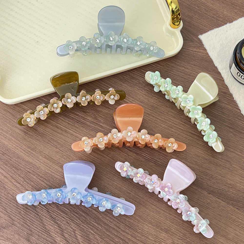 2025新款优雅气质花朵醋酸抓夹高级感鲨鱼夹头饰女后脑勺盘发发夹详情3