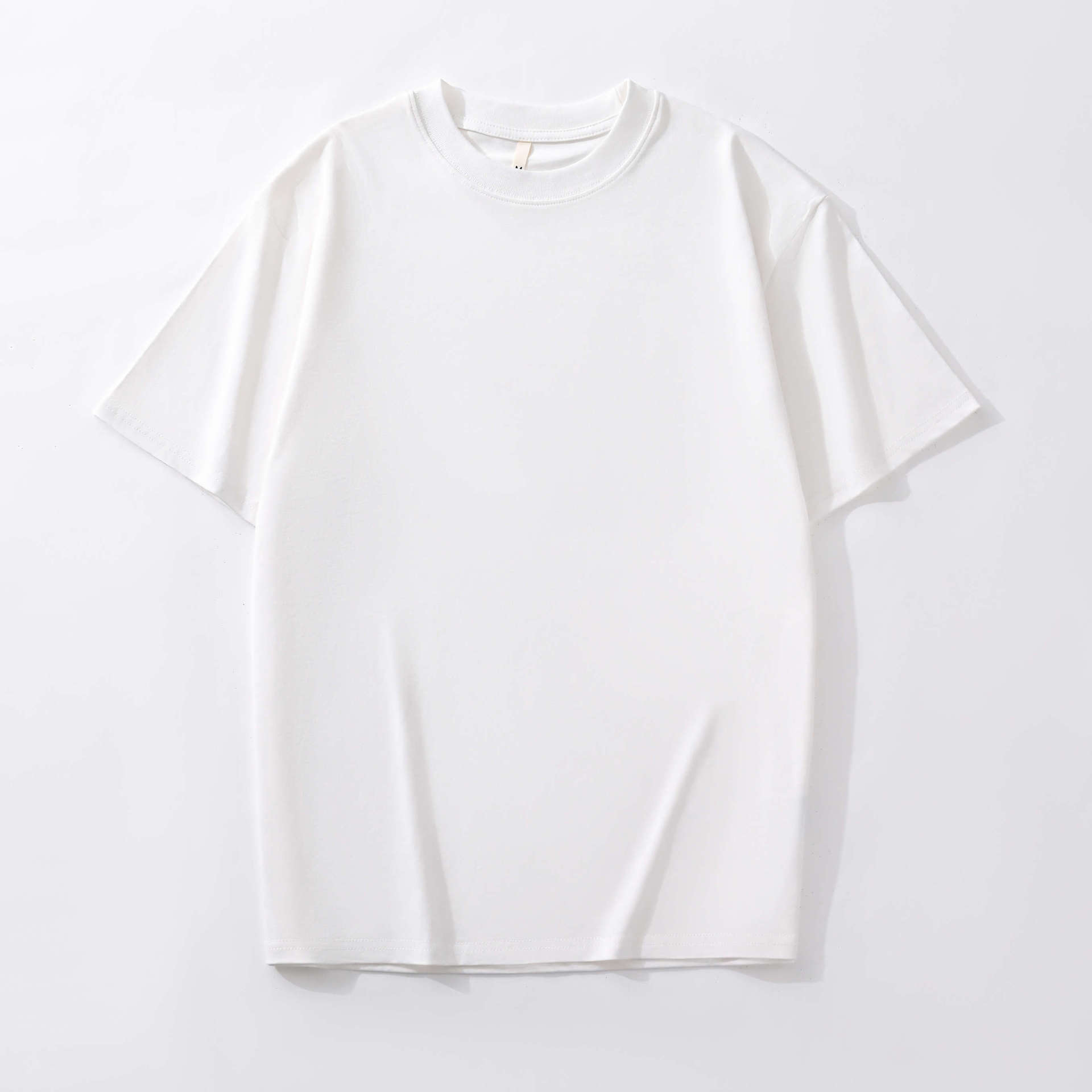 重磅短袖T恤男上衣服夏季新款美式纯棉潮牌打底白色宽松半袖体恤详情11