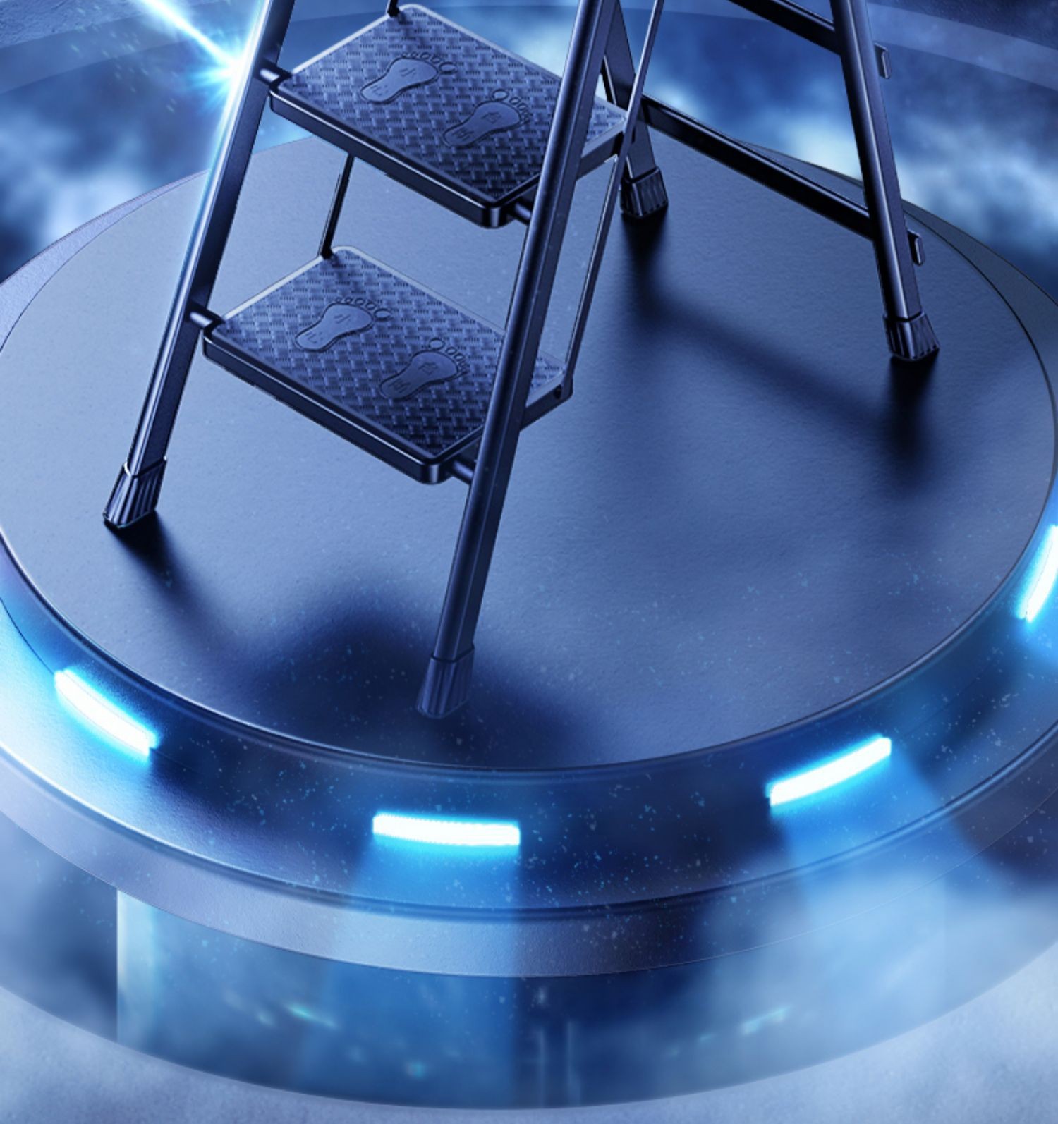 步步高升家用梯子折叠伸缩多功能加厚楼梯步梯人字梯神器乔迁之喜详情14