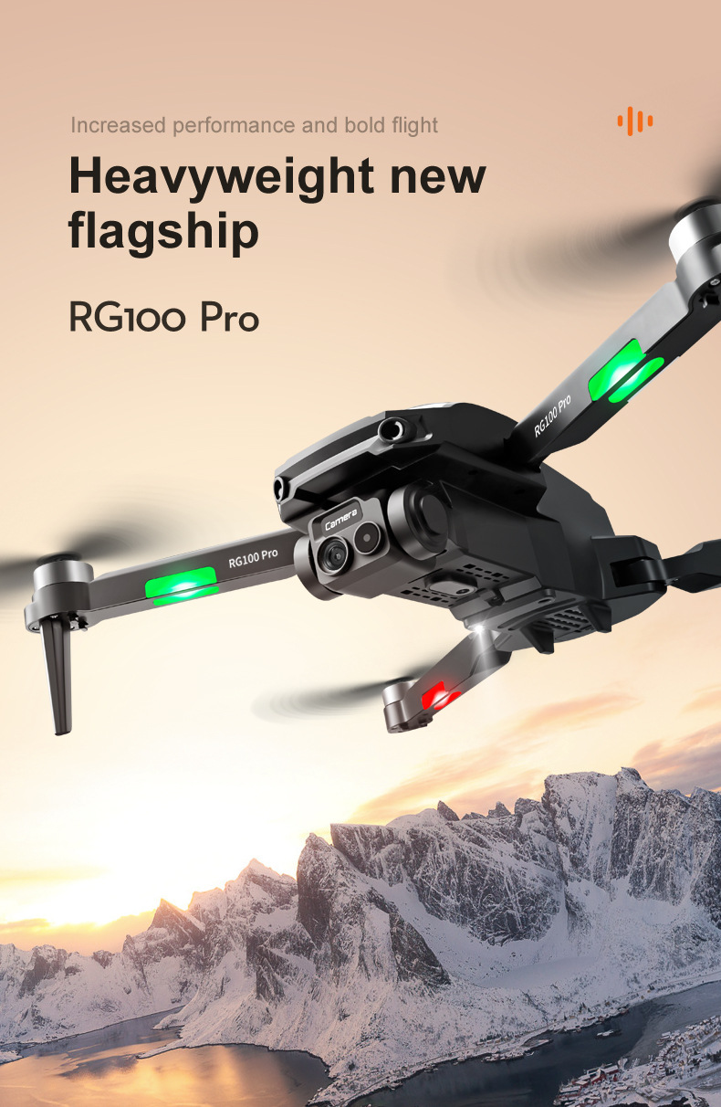 The cross-border unmanned aerial vehicle RG100PRO obstacle avoidance quadcopter with brushless motor and high-definition aerial photography remote control aircraft is for export pic 5
