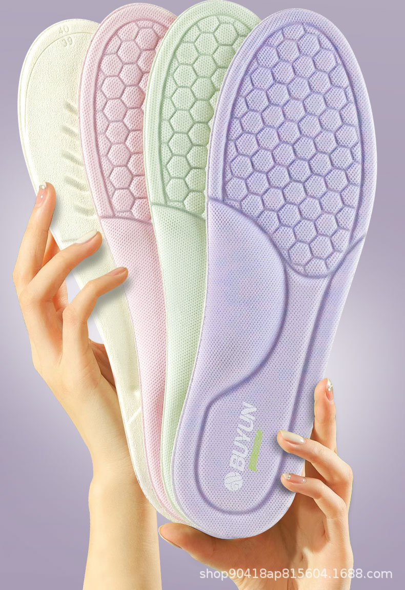 运动鞋垫可裁吸汗透气速干舒适鞋垫防滑女款按摩鞋垫光脚可穿防滑详情12