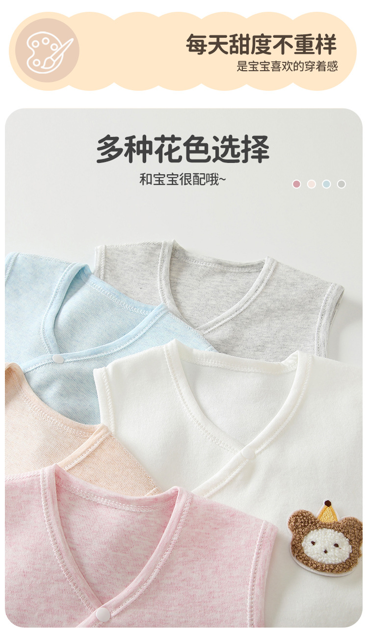 婴儿马甲春秋款舒绒棉宝宝无袖衣服婴幼儿坎肩秋冬季新生儿小马夹详情32