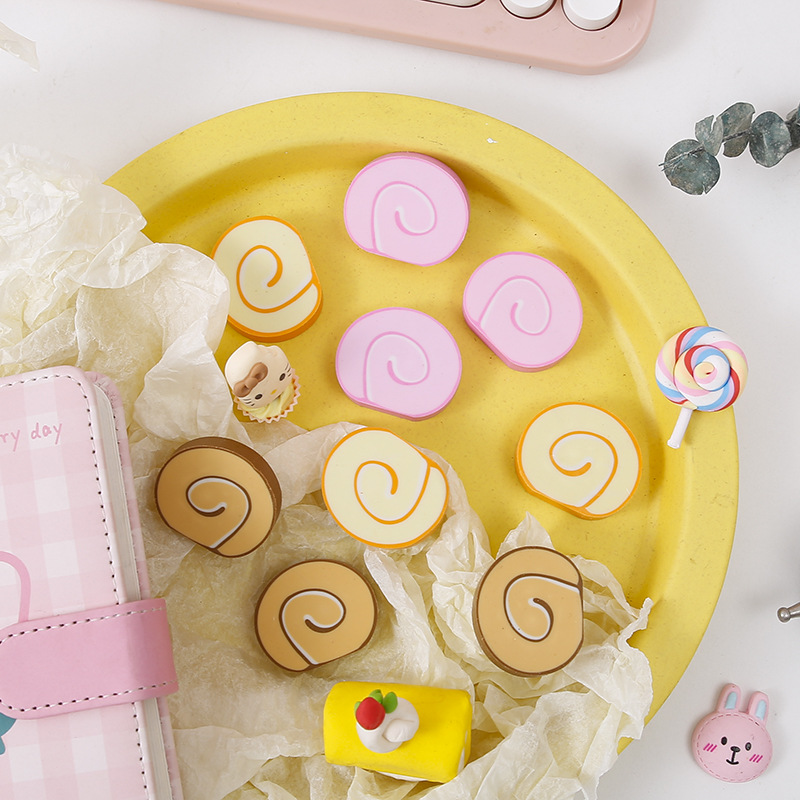 Swiss roll erasers are cute, clean, leave no marks, and are non-toxic. They are also student prize erasers. Wholesale from the manufacturer pic 12