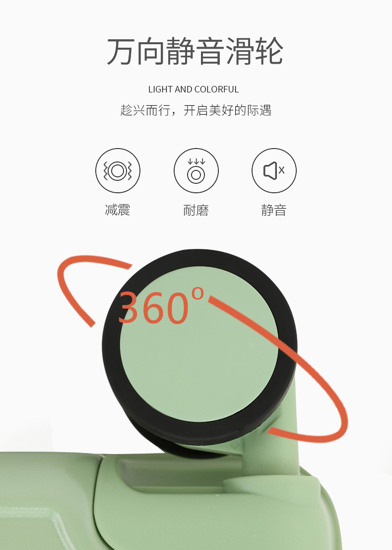 行李箱女拉杆箱大容量静音万向轮拉链款多功能旅行箱详情6