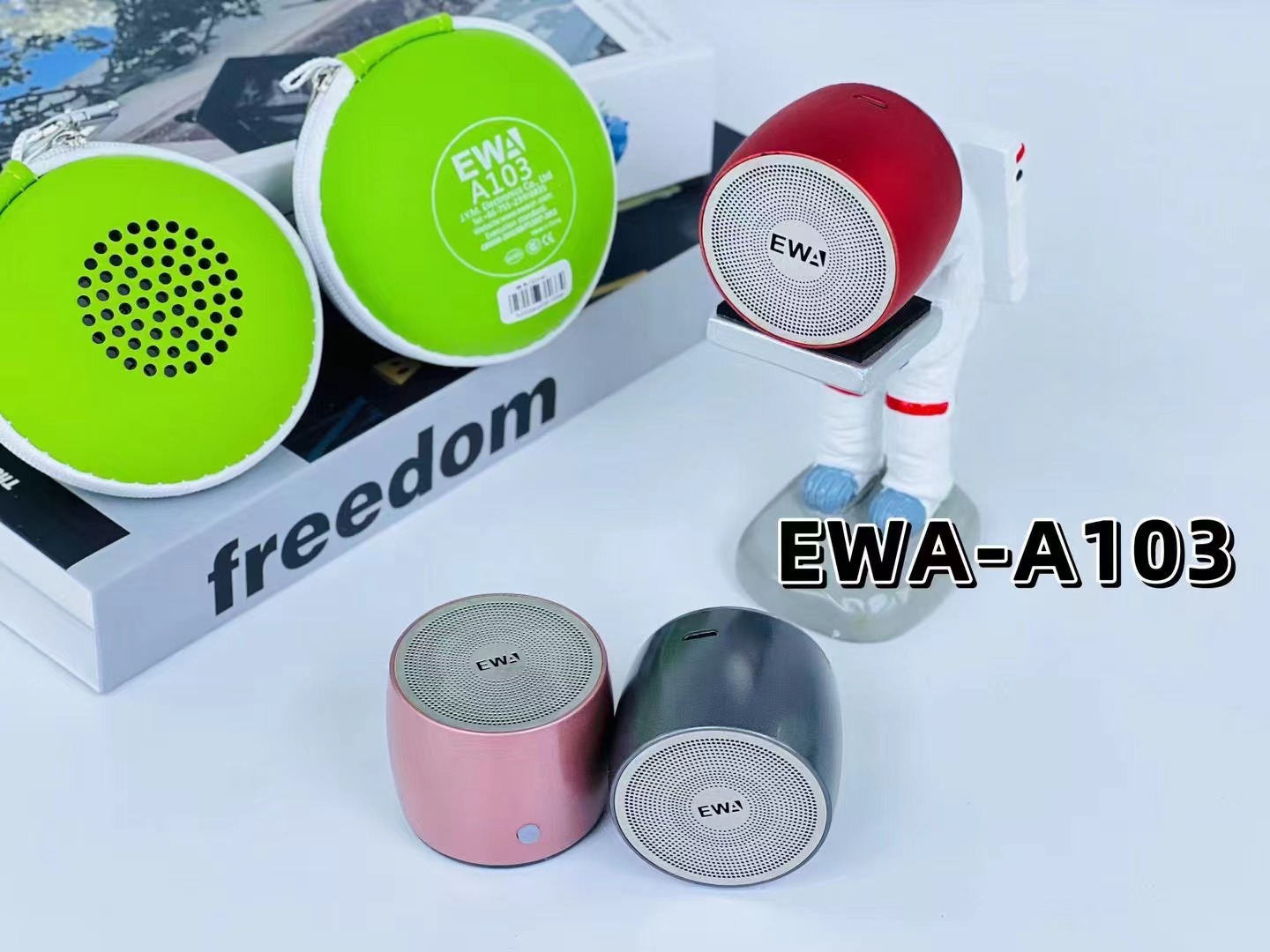 The newly upgraded Type-C interface EWA-A103 mini Bluetooth outdoor portable super low-frequency metal Bluetooth speaker pic 21