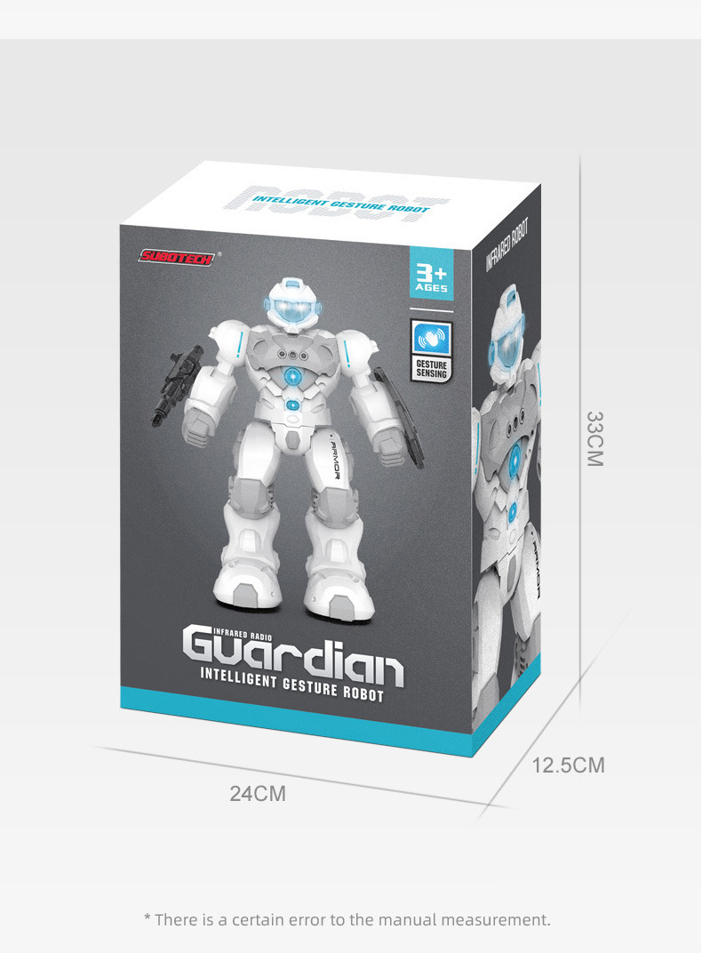 New cross-border programmable robot toy 2.4G wireless remote control gesture-sensing sound and light intelligent police model pic 15