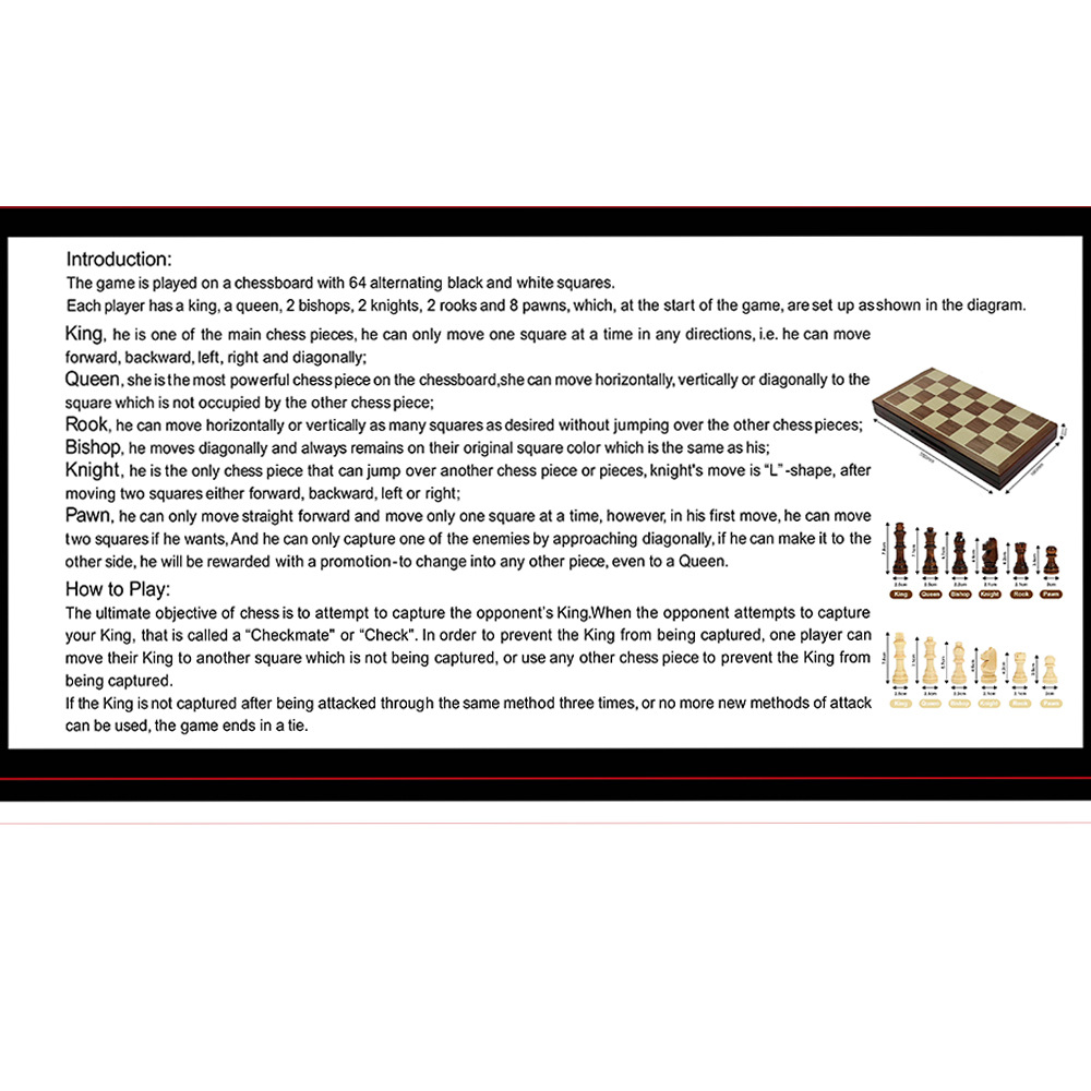 新款木质国际象棋38cm益智竞技桌上棋牌游戏玩具厂家直销跨境专供详情10