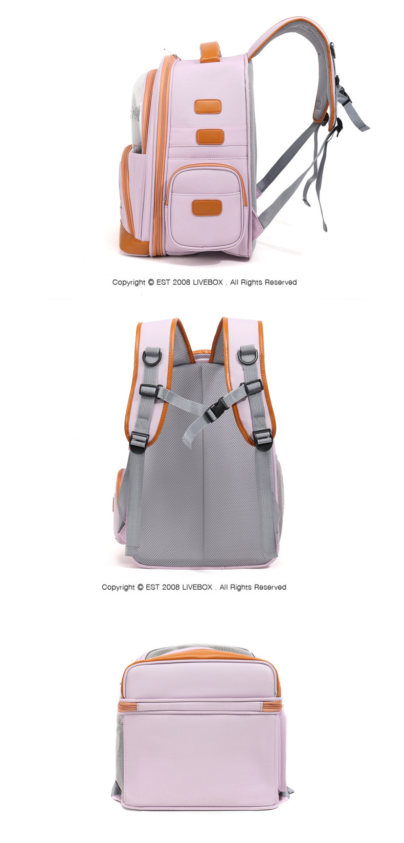 Factory direct supply cat bags and pet bags: Porous, breathable, portable, with large capacity for both shoulders and one shoulder to carry pic 19