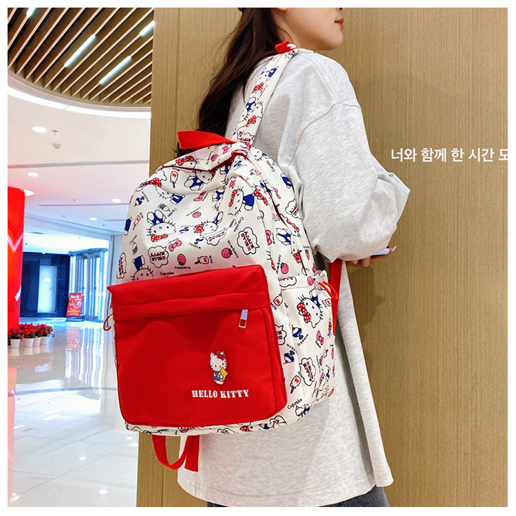 New cute cartoon Sanrio Pacha Dog backpack, a lightweight schoolbag for junior and senior high school students with cartoon comics pic 8