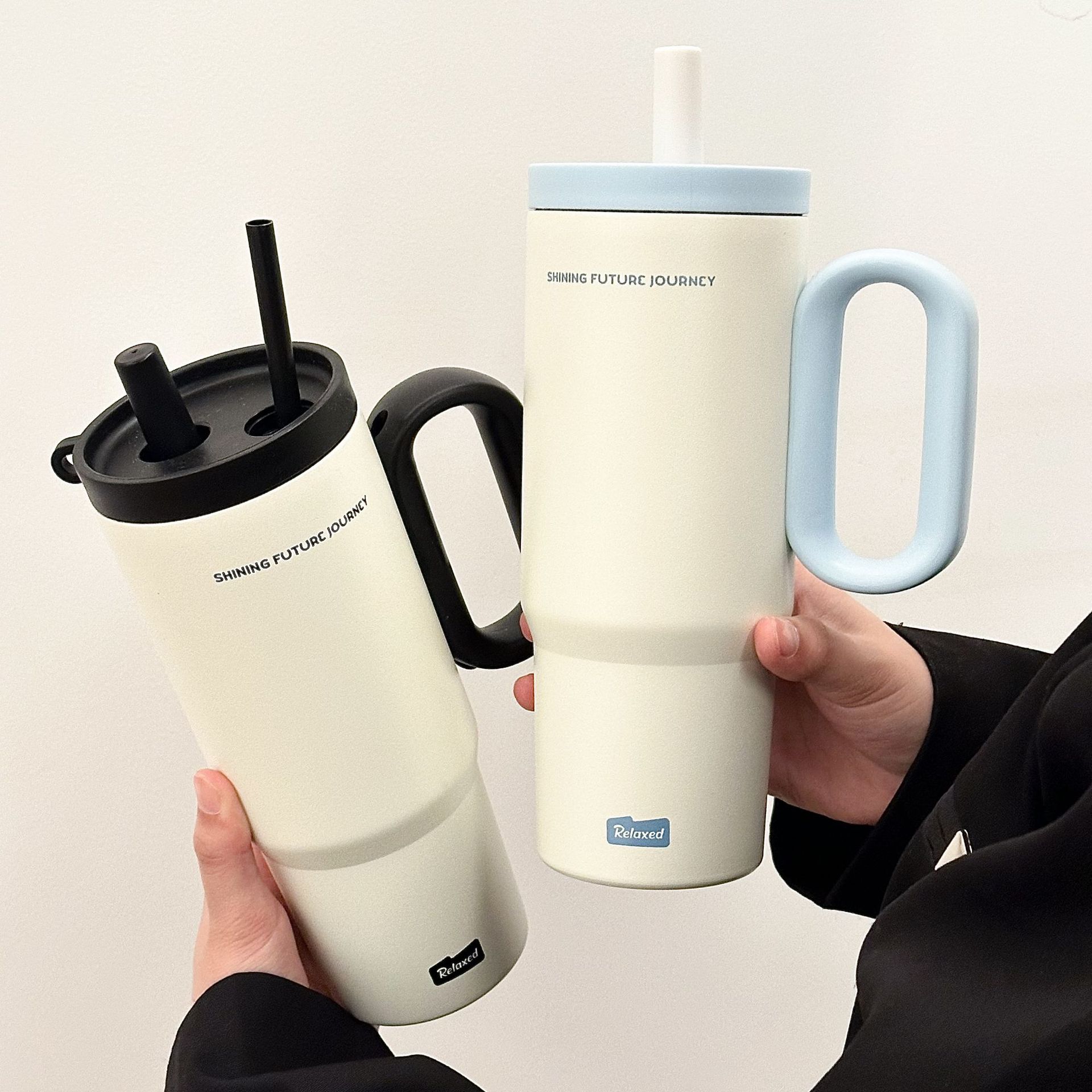 新款冰霸保温杯女生大容量水杯轻奢家用不锈钢杯子便携学生吸管杯详情10