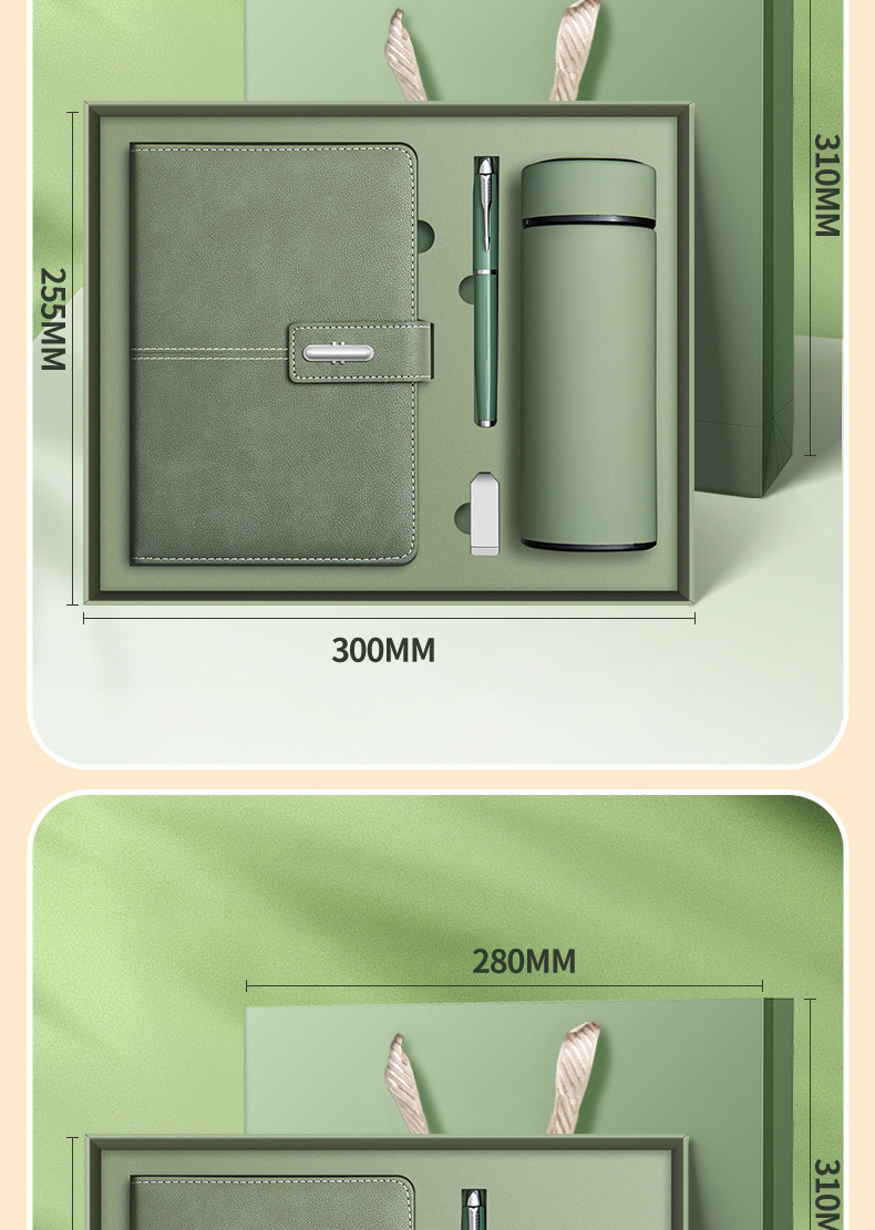 Notebook gift box, insulated cup set, notepad, Doulin paper special gift bag, office and business stationery pic 6