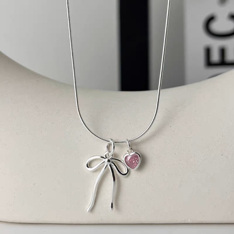 Li Luo Xin S925 sterling silver pearl necklace accessory for women, non-fading, high-end and versatile, spring and summer collarbone chain wholesale pic 10