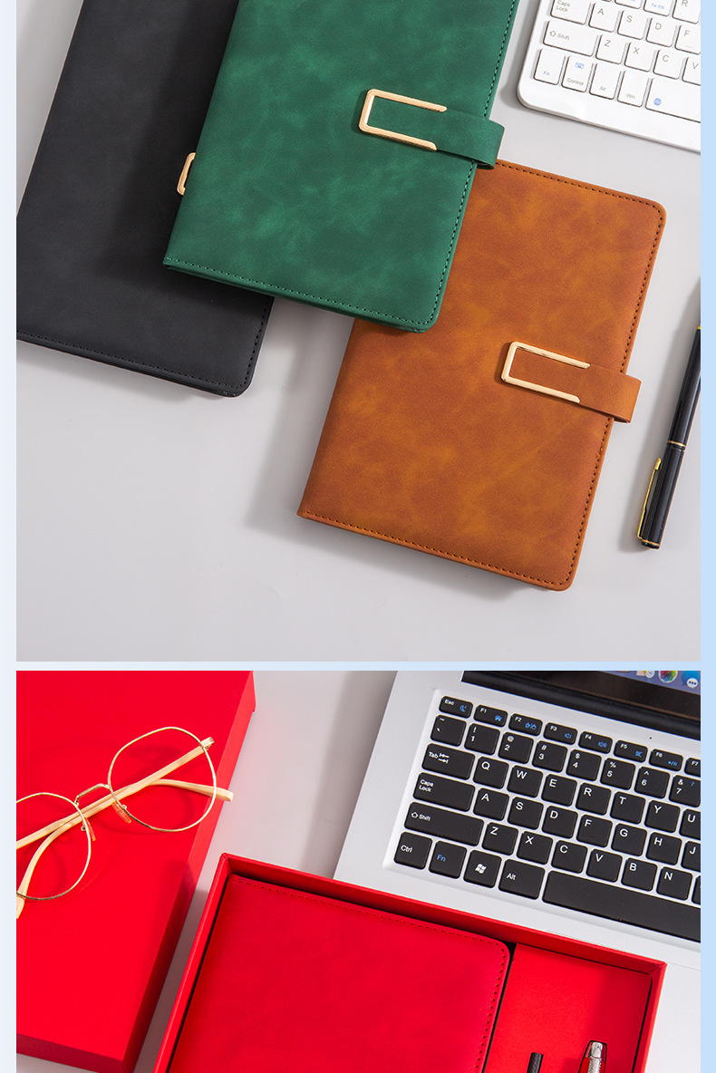 a5 Notebook Customized Premium Set: Notepad, Diary, Soft Leather Office and Enterprise Customized Gift box, logo printable, office supplies customized pic 18