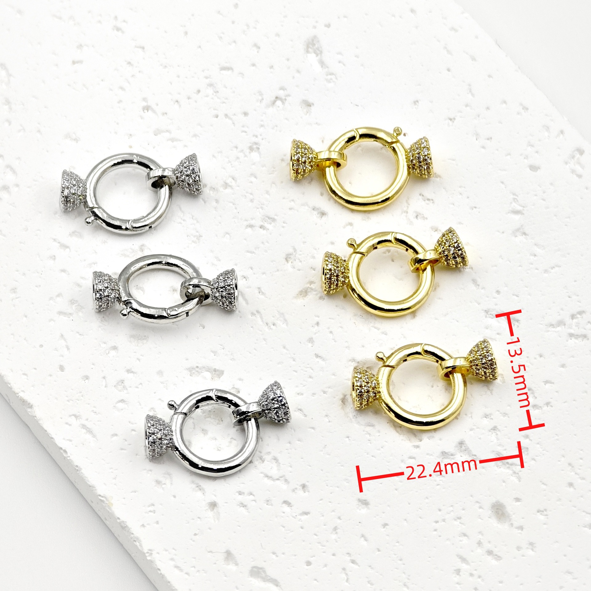 diy jewelry accessories: Bracelets, necklaces, round buttons, simple single-row pearl buckles, sweater chains, lock buttons, and accessories pic 4