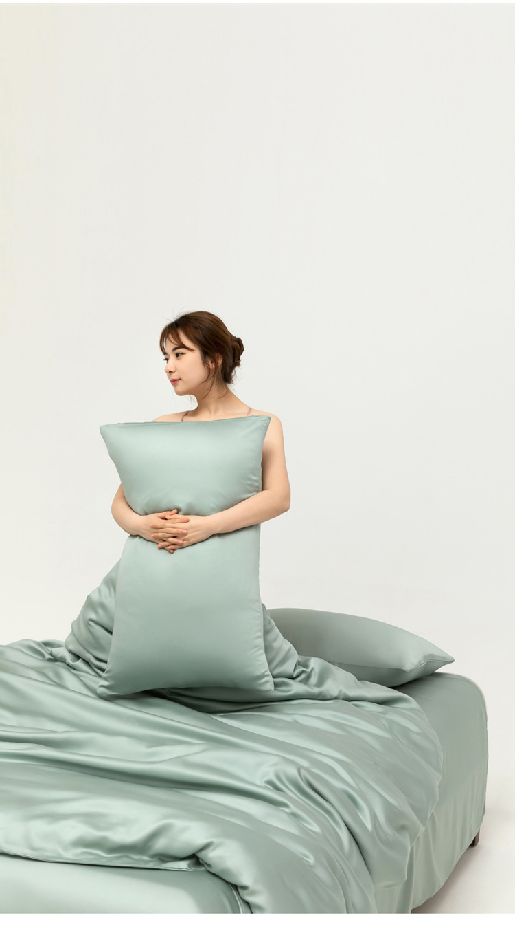 A类100支兰精天丝四件套冰丝床单夏季凉感被套真丝滑裸睡床上用品详情46