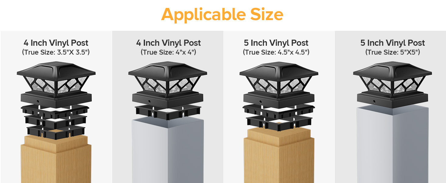 跨境火焰柱头灯户外太阳能灯防水小区别墅大门柱子灯围墙庭院灯详情9