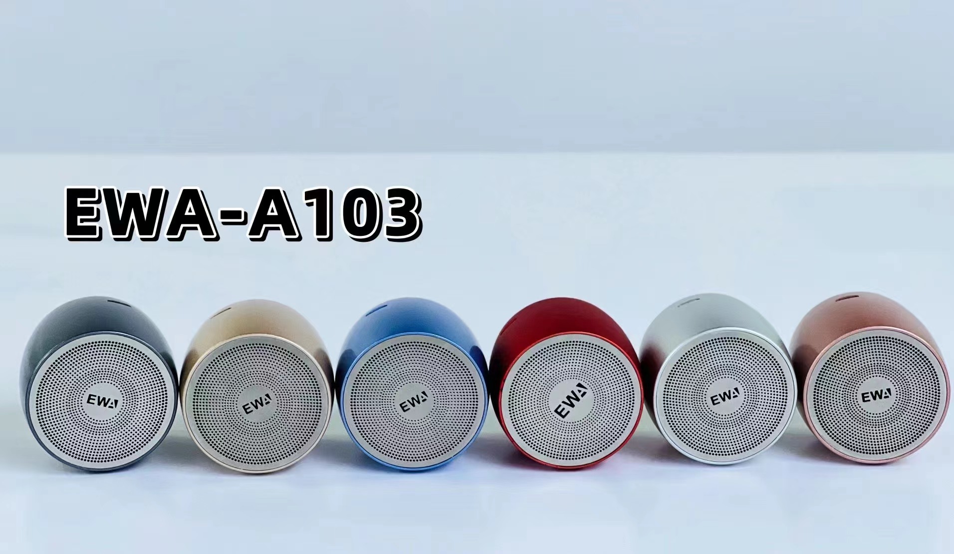 The newly upgraded Type-C interface EWA-A103 mini Bluetooth outdoor portable super low-frequency metal Bluetooth speaker pic 19