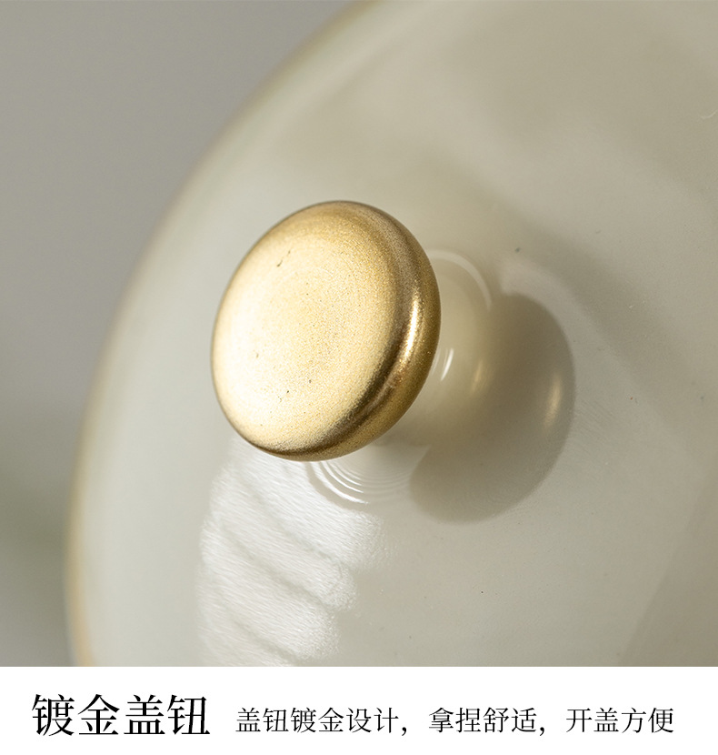 传承陶瓷茶叶罐瓦罐红茶绿茶白茶密封防潮储物节日送礼礼盒包装详情11
