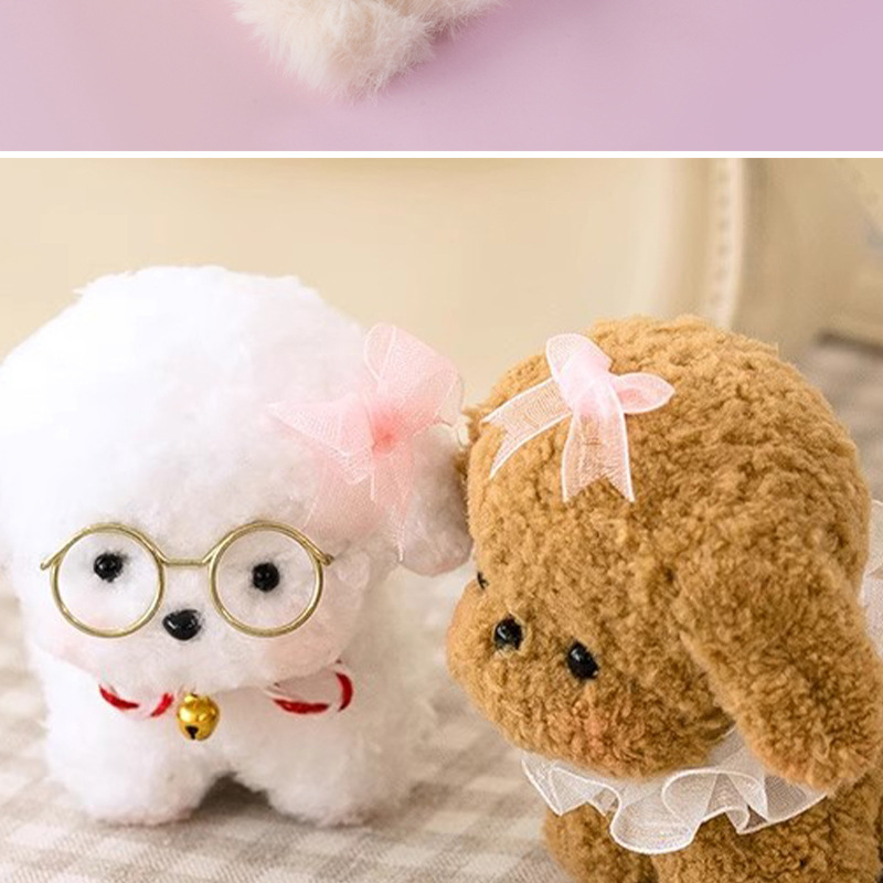 Factory direct sales of 15mm coral fleece twist rods, wholesale of denser wool strips, super-thick wool roots, and diy handmade puppies pic 5