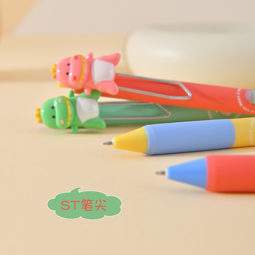 Chenxi Fun Dinosaur Gel Pen Black Pen Blue Erasable Pen ST Pen Tip 0.5mm Creative Student Exercise Pen pic 31