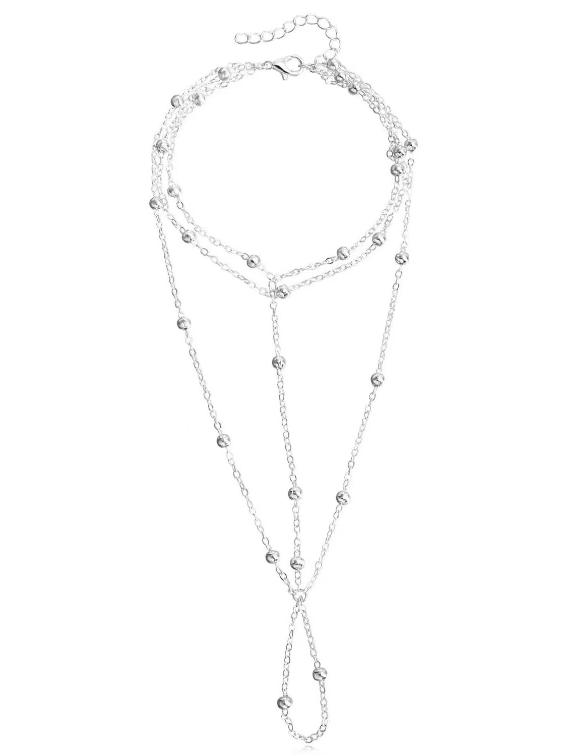 脚链超仙纯欲风异域风情金属链条足饰女感性感足链脚环脚背链儿童详情12