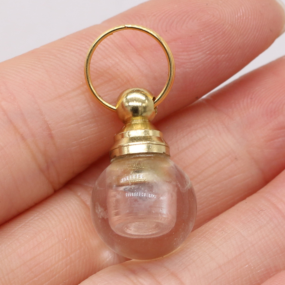 Exquisite natural semi-precious stone perfume bottles, white crystal, various shapes, DIY accessories, fashionable and exquisite wholesale production pic 11