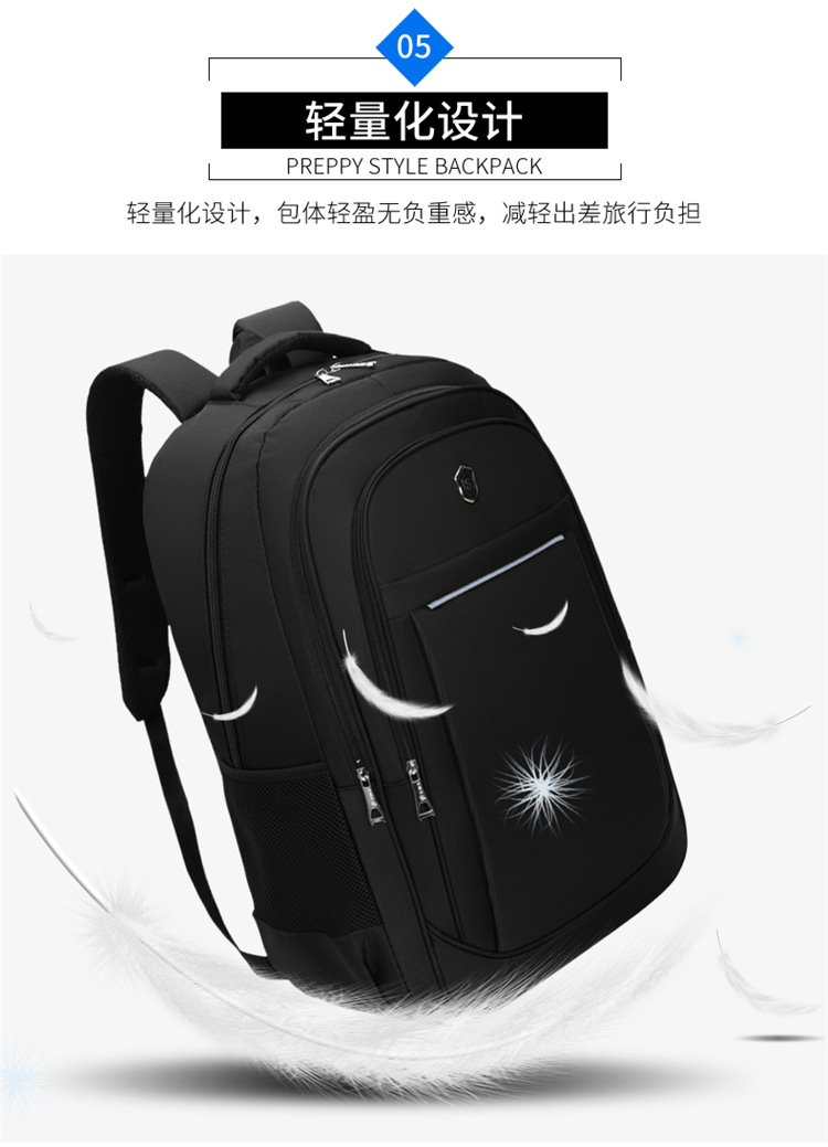 Cross-border LOGO printable backpacks for men, large-capacity waterproof travel, business trips, business computers, travel backpacks for men pic 10
