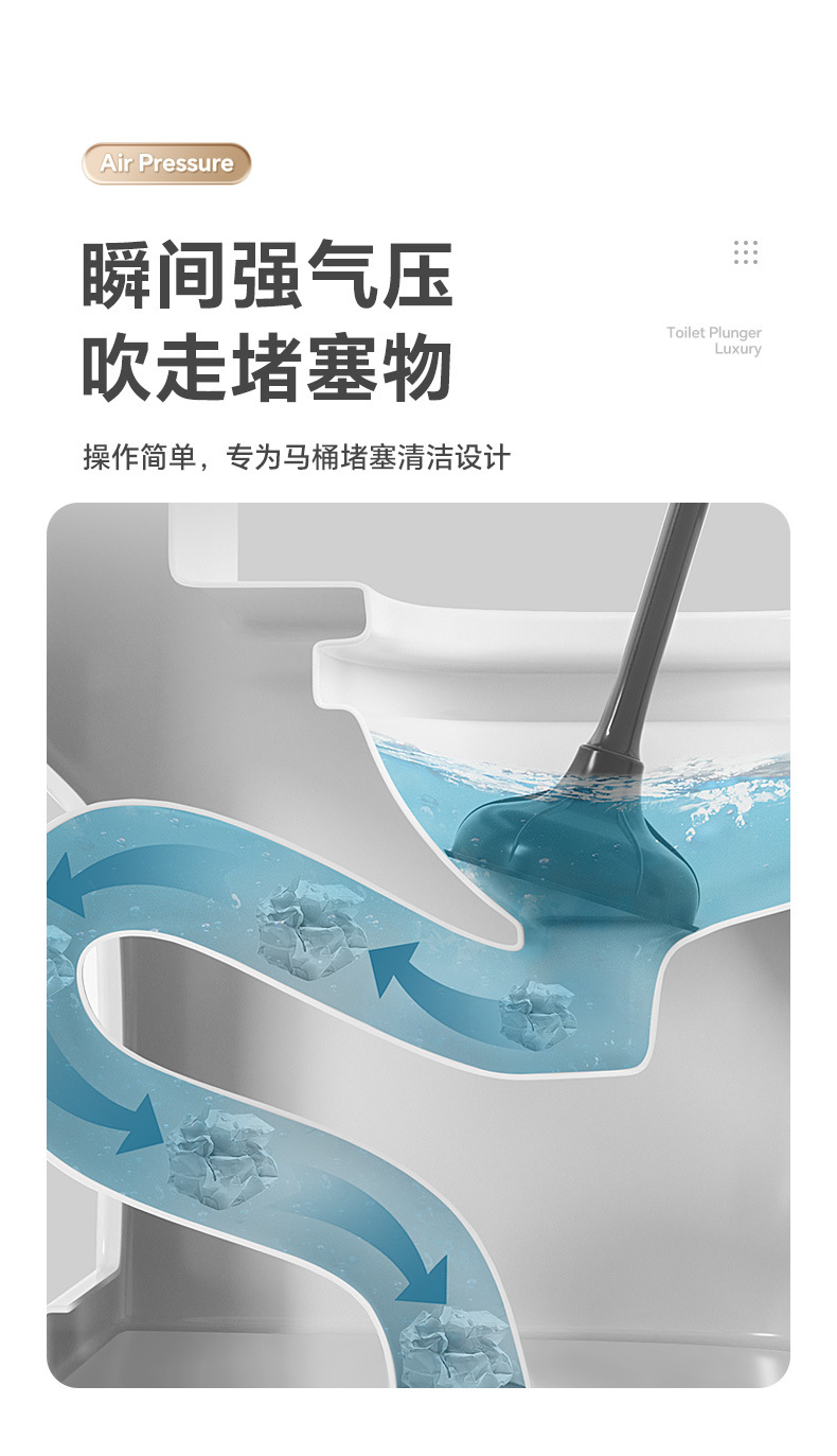 马桶吸疏通器通马桶吸马桶皮搋子马桶堵塞疏通马桶厕所疏通器现货详情5