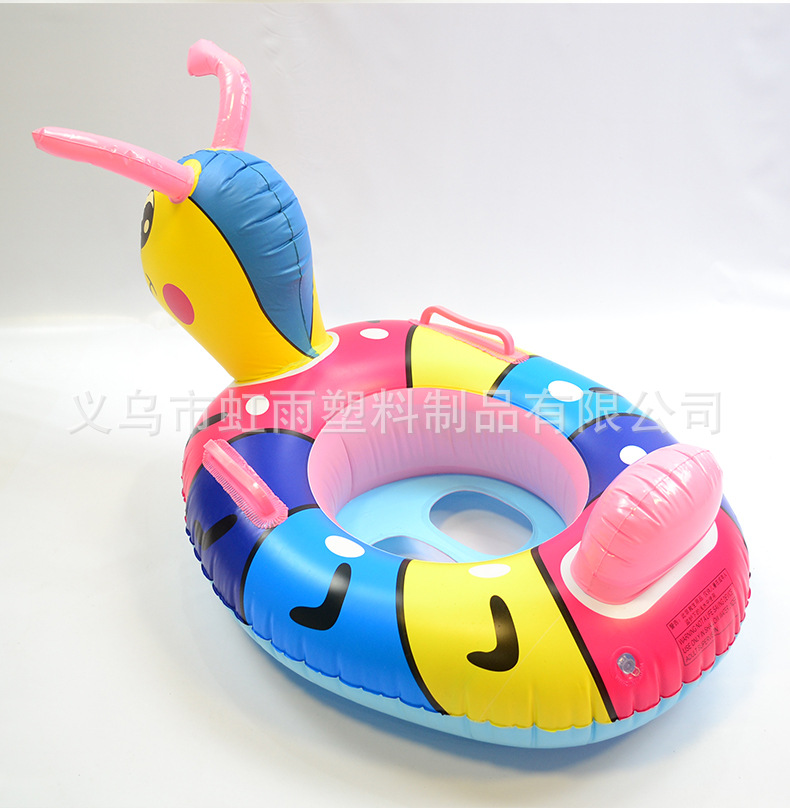 夏天蚂蚁艇水上充气儿童玩具座圈带扶手防侧翻游泳圈婴儿坐圈批发详情9