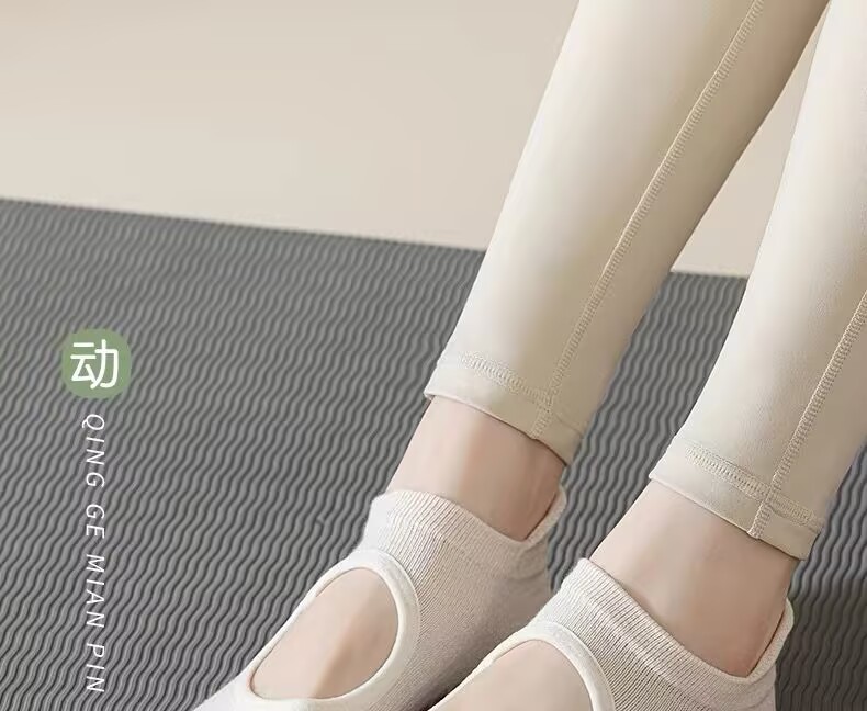 瑜伽袜子女五指袜分趾室内健身舞蹈运动袜防滑减震普拉提女士船袜详情1