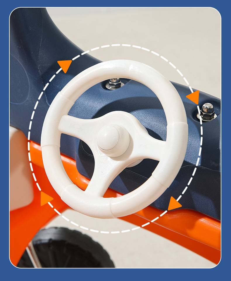 塑料滑行玩具车淘气堡消防公主车宝宝学步滑板车四轮助力小房详情8