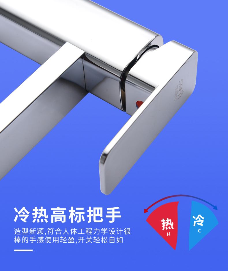 跨境卫生间浴室柜面盆洗脸洗手盆暗装白色台盆水龙头冷热两用详情8