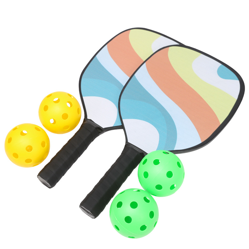 初学者儿童成人运动匹克球拍沙滩球拍2只送球球包双人对打匹克拍详情5
