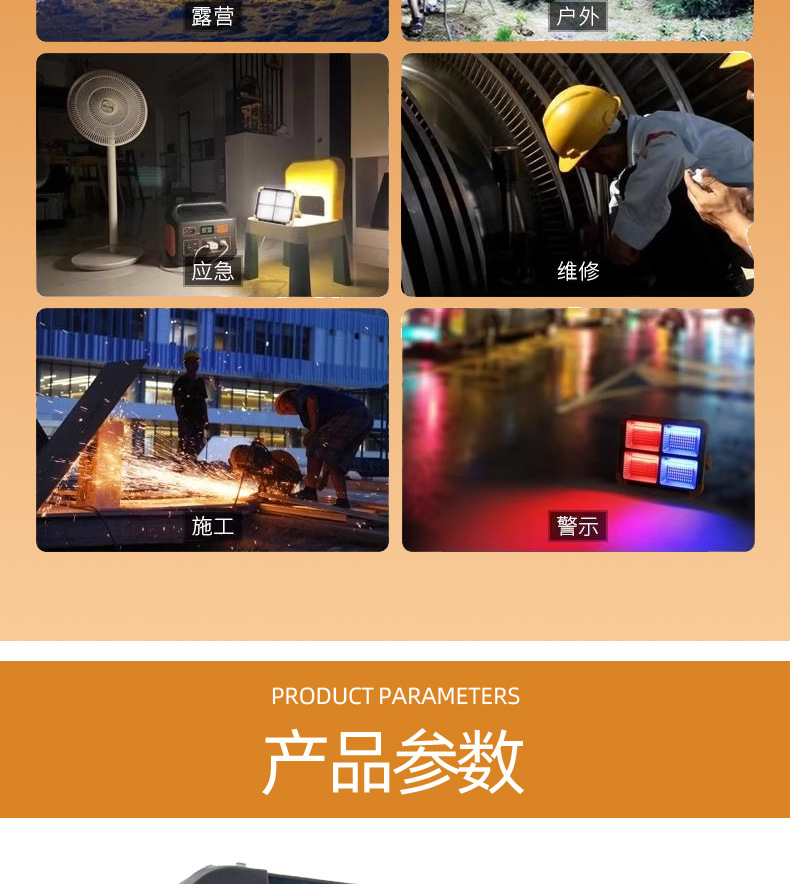 跨境太阳能手提灯太阳能应急照明灯便携露营灯帐篷太阳能充电灯泡详情13