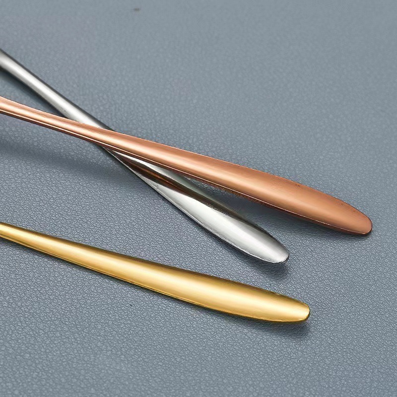 韩式ins风不锈钢长柄咖啡勺 家用调味搅拌勺创意甜品勺不锈钢勺子详情8