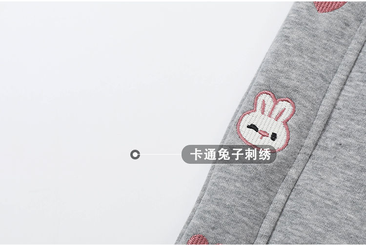 女童加绒裤子秋冬季2023新款运动裤中小童加厚休闲裤冬款儿童卫裤详情11